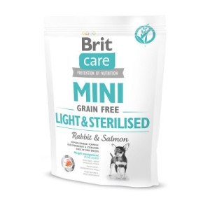 Сухий корм для собак Brit Care GF Mini Light &amp; Sterilised 400 г (8595602521074)