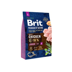 Сухой корм для собак Brit Premium Dog Junior S 3 кг (8595602526260)
