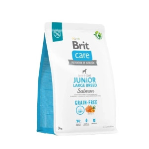 Сухой корм для собак Brit Care Dog Grain-free Junior Large Breed для крупных пород с лососем 3 кг (8595602558872)