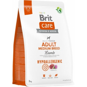 Сухой корм для собак Brit Care Dog Hypoallergenic Adult Medium Breed гипоаллергенный с ягненком 3 кг (8595602559022)