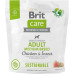 Сухой корм для собак Brit Care Dog Sustainable Adult Medium Breed с курицей и насекомыми 1 кг (8595602558704)