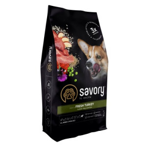 Сухой корм для собак Savory All Breed Sterilised rich in Fresh Turkey 12 кг (4820232631515)