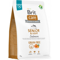 Сухой корм для собак Brit Care Dog Grain-free Senior & Light беззерновой с лососем 3 кг (8595602558933)