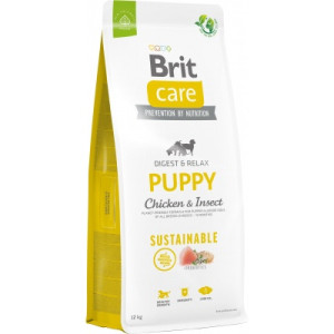 Сухой корм для собак Brit Care Dog Sustainable Puppy с курицей и насекомыми 12 кг (8595602558629)
