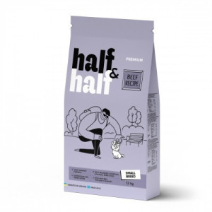 Сухий корм для собак Half&amp;Half для маленьких порід з яловичиною 12 кг (4820261920734)
