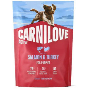 Сухий корм для собак Carnilove Active Salmon &amp; Turkey Puppy 1.5 кг (8595602581344)