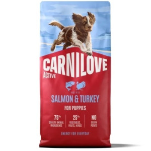 Сухий корм для собак Carnilove Active Salmon &amp; Turkey Puppy 12 кг (8595602581375)