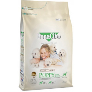 Сухой корм для собак BonaCibo Puppy Lamb&amp;Rice 3 кг (8694686406144)