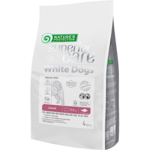 Сухой корм для собак Nature's Protection Superior Care White Dogs Grain Free White Fish Junior All Sizes 4 кг (NPSC47596)