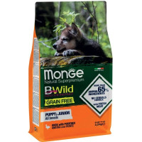 Сухой корм для собак Monge Dog Bwild Gr. Free Puppy&Junior утка 2.5 кг (8009470004787)