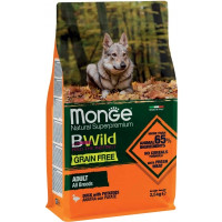 Сухой корм для собак Monge Dog Bwild Gr.Free утка 2.5 кг (8009470004732)