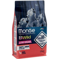 Сухой корм для собак Monge Dog Bwild Low Grain Puppy&Junior оленина 2.5 кг (8009470011853)