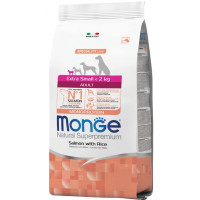 Сухой корм для собак Monge Extra Small Adult Salm/Rice со вкусом лосося 800 г (8009470011457)