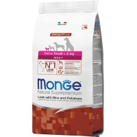 Сухой корм для собак Monge Extra Small Adult со вкусом ягненка 800 г (8009470011471)
