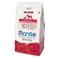 Сухой корм для собак Monge Dog Mini Starter со вкусом курицы с рисом 1.5 кг (8009470004008)