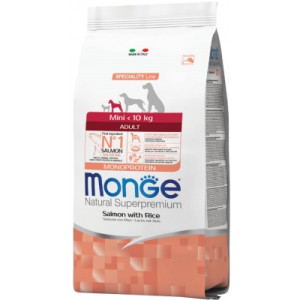 Сухой корм для собак Monge Dog Mini Adult лосось, рис 7.5 кг (8009470011587)