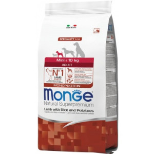 Сухой корм для собак Monge Dog Mini Adult со вкусом ягненка 800 г (8009470011532)