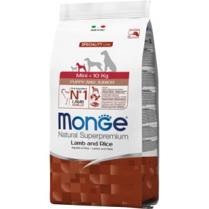 Сухой корм для собак Monge Dog Mini Puppy&amp;Junior со вкусом ягненка 800 г (8009470011518)