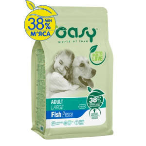 Сухой корм для собак OASY LIFESTAGE Adult Large рыба 12 кг (8054329510179)
