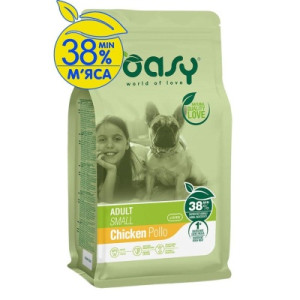 Сухой корм для собак OASY LIFESTAGE Adult Small курица 1 кг (8053017348803)