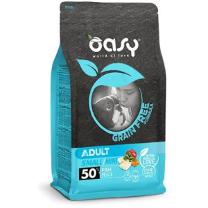 Сухой корм для собак OASY DOG Grain Free Small/Mini рыба с яблоком и бататом 2.5 кг (8053017347547)