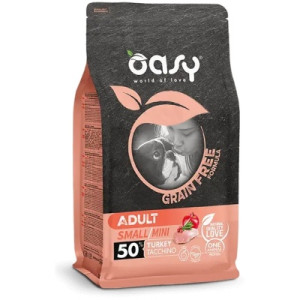 Сухий корм для собак OASY DOG Grain Free Small/Mini індичка з яблуком та журавлиною 800 г (8053017347660)