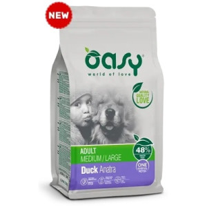 Сухой корм для собак OASY DOG Monoprotein ADULT Medium/Large утка 2.5 кг (8054329511268)