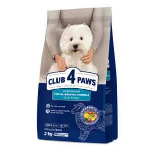 Сухой корм для собак Club 4 Paws Премиум. Для мелких пород - ягненок и рис 2 кг (4820083909603)