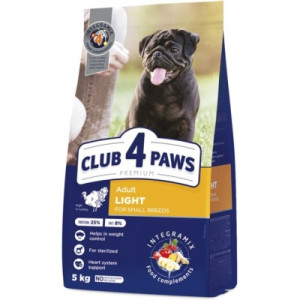 Сухой корм для собак Club 4 Paws Премиум. Контроль веса с индейкой для малых пород 5 кг (4820215367851)