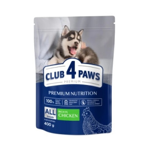 Сухой корм для собак Club 4 Paws Премиум. Для щенков с високим содержанием курицы 400 г (4820083909443)