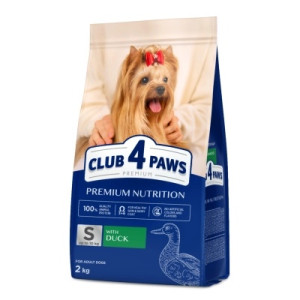 Сухой корм для собак Club 4 Paws Премиум с уткой для малых пород 2 кг (4820269144637)
