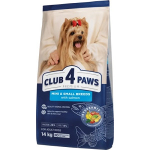 Сухий корм для собак Club 4 Paws Premium для малих та мініатюрних порід з лососем 14 кг (4820269145740)