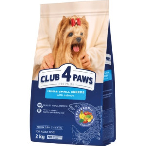Сухий корм для собак Club 4 Paws Premium для малих та мініатюрних порід з лососем 2 кг (4820269145474)