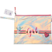 Папка А4 "БОС", 33х26х1 см, голограф.шт. шкіра, срібло (ZB.705503)