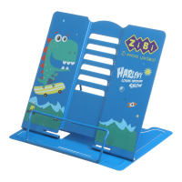 Підставка для книг 200x155x190мм, металева, синій ZIBI (ZB.3502-02)