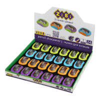 Точилка CAR с контейнером, 1 отв., пластик. корпус, ассорти, KIDS Line ZIBI (ZB.5528)