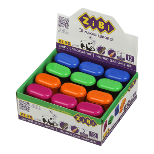 Чинка з контейнером COMBI, 2 отв., пластик. корпус, асорті, KIDS Line ZIBI (ZB.5589)