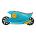 Чинка MOTORCYCLE з контейнером, 1 отв., контейнер, пластик. корпус, KIDS Line ZIBI (ZB.5527-1)