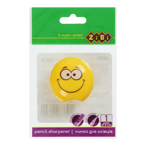 Чинка SMILE з контейнером, 1 отв., 1 шт. в блістері, KIDS Line ZIBI (ZB.5524-1)