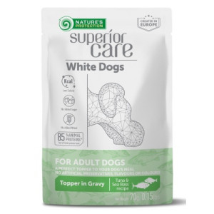 Вологий корм для собак Nature's Protection Superior Care White Dogs Adult Tuna &amp; Sea Bass 70 г (UNINPSC70012)
