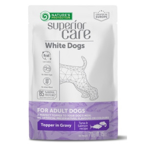Вологий корм для собак Nature's Protection Superior Care White Dogs Adult Tuna &amp; Salmon 70 г (UNINPSC63999)