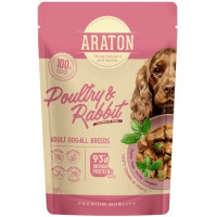 Влажный корм для собак ARATON Adult with Poultry and Rabbit 500 г (ART47955)