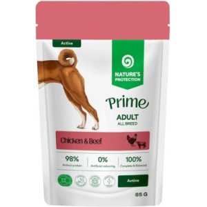 Влажный корм для собак Nature's Protection Prime Active Adult Dogs Chicken and Beef 85 г (NPPR47923)