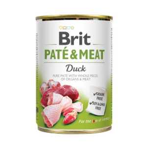 Вологий корм для собак Brit Care Pate and Meat для дорослих собак з качкою (8595602557424)