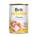 Вологий корм для собак Brit Care Pate and Meat для дорослих собак з куркою (8595602557417)