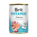 Вологий корм для собак Brit Care Pate and Meat для дорослих собак з лососем (8595602557462)