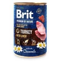 Влажный корм для собак Brit Premium by Nature с индейкой (8595602561803)