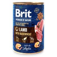 Влажный корм для собак Brit Premium by Nature с ягненком (8595602561841)