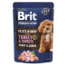Вологий корм для собак Brit Premium Fillets in Gravy Turkey & Carrots Puppy 85 г (8595602572458)