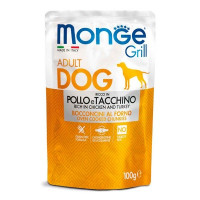 Влажный корм для собак Monge Dog Grill с курицей и индейкой 100 г (8009470013116)
